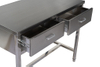 Mobile Stainless Steel Veterinary Examination Table with Drawers PLST-03