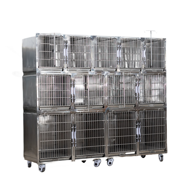 Large 13 Doors Pet Hospital Veterinary Cages PLVC-13