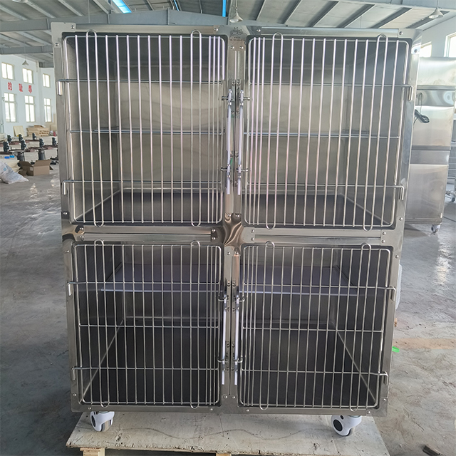 Luxury Stainless Steel Veterinary Therapy Cage PLVC-007