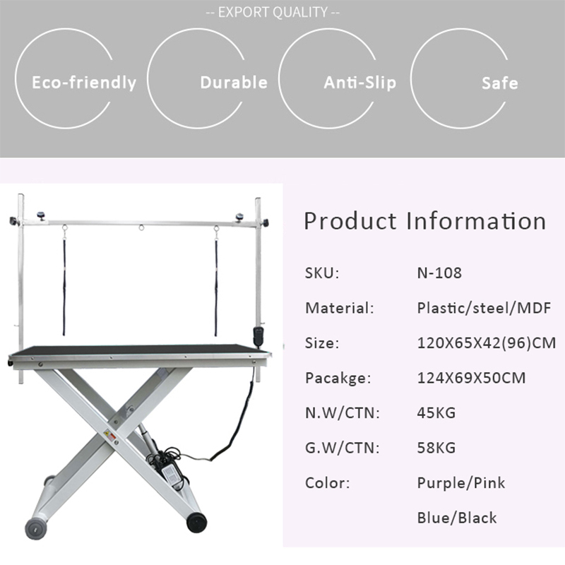 Veterinary Stainless Steel Dog Grooming Table N-108