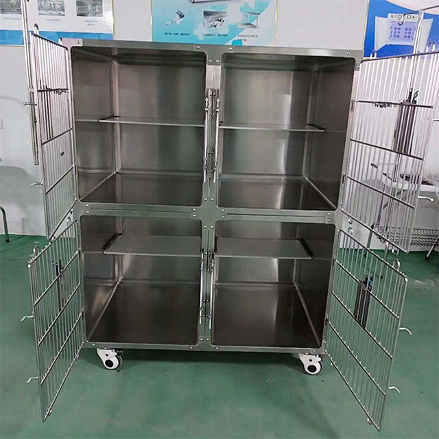 Luxury Stainless Steel Veterinary Therapy Cage PLVC-007