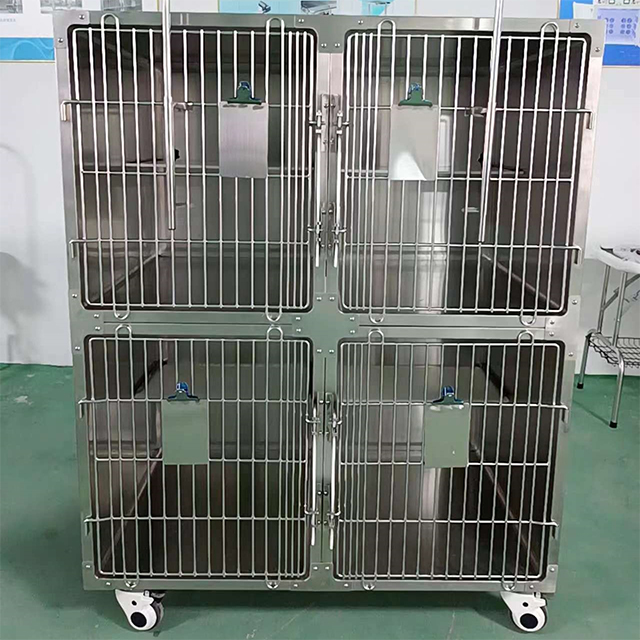 Luxury Stainless Steel Veterinary Therapy Cage PLVC-007