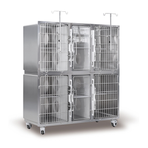 Luxury Stainless Steel Veterinary Dog Cat Cage PLVC-009