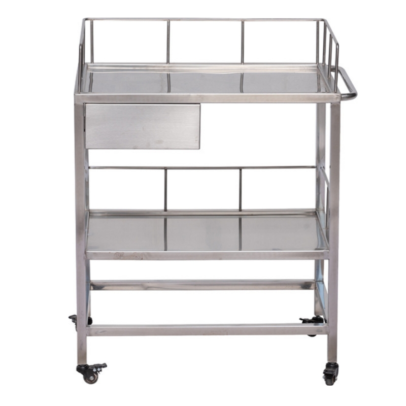 Stainless Steel Veterinary Surgical Instrument Trolley PLST-01