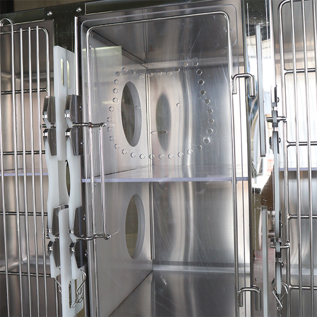 Luxury Stainless Steel Veterinary Dog Cat Cage PLVC-009