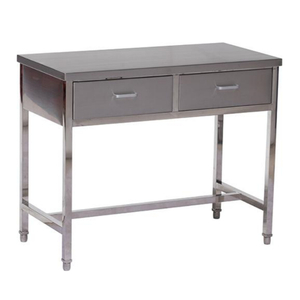 Mobile Stainless Steel Veterinary Examination Table with Drawers PLST-03