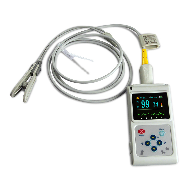 Handheld Veterinary Blood Oxygen Pulse Oximeter CMS60D-VET