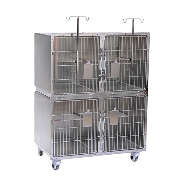 Luxury Stainless Steel Veterinary Therapy Cage PLVC-007