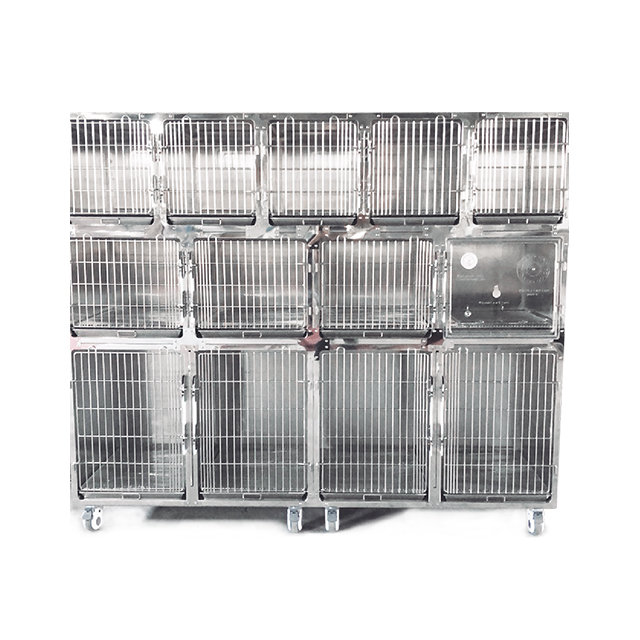 Large 13 Doors Pet Hospital Veterinary Cages PLVC-13